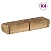 vidaXL Plateau 4 pcs Marron 57 x 15 x 9 cm Bois Recycl&eacute; Solide