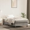 vidaXL Matelas &agrave; ressorts ensach&eacute;s 100 x 220 cm Gris clair