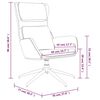 vidaXL Chaise de relaxation Marron brillant Similicuir