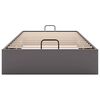 vidaXL Cadre de lit ottoman sans matelas gris 80x200 cm similicuir