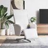 vidaXL Fauteuil inclinable de massage repose-pieds blanc similicuir