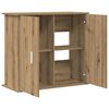 vidaXL Support d'aquarium Chêne artisanal 81x36x73 cm Bois d'ingénierie