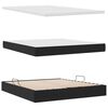 vidaXL Lit avec rangement et matelas Noir 160 x 200 cm Velours
