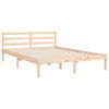 vidaXL Cadre de lit sans matelas 140x190 cm bois massif