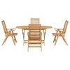 vidaXL Ensemble de salle &agrave; manger pour jardin 5 pcs Marron