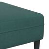 vidaXL Canap&eacute; avec coussin 3 pcs Vert fonc&eacute; Velours