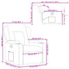 vidaXL Fauteuil inclinable Cr&egrave;me Similicuir