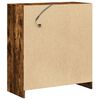 vidaXL Buffet avec LED ch&ecirc;ne fum&eacute; 77x34x85 cm bois d'ing&eacute;nierie