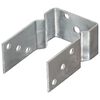 vidaXL Piquets de cl&ocirc;ture 6 pcs Argent&eacute; 9x6x15 cm Acier galvanis&eacute;