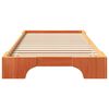 vidaXL Cadre de lit Marron 90 x 220 cm Pin massif