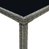 vidaXL Ensemble de bar de jardin 5 pcs et coussins Résine tressée Gris