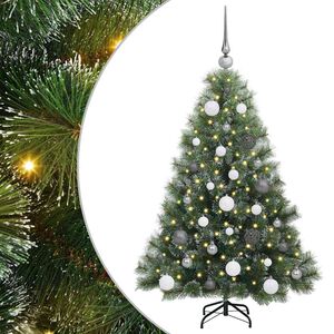 vidaXL Sapin de No&euml;l artificiel avec 150 LED Vert 120 cm PE et PVC