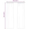 vidaXL Rideaux occultants avec crochets 2 pcs Velours Noir 140x245 cm
