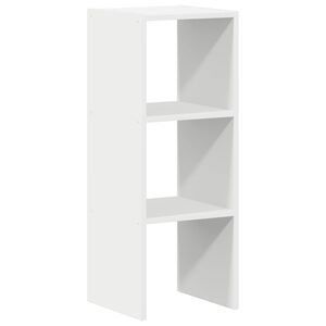 vidaXL Biblioth&egrave;que empilable blanc 30x30x80 cm bois d'ing&eacute;nierie