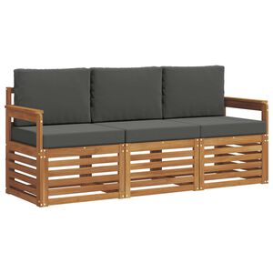 vidaXL Ensembles de canap&eacute;s 3 pc Naturel et Anthracite