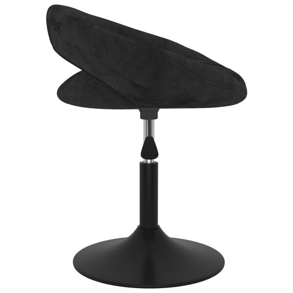 vidaXL Tabouret de bar Noir Velours