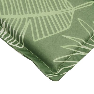 vidaXL Coussin de chaise longue à motif de feuilles tissu oxford