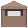 vidaXL Tente de f&ecirc;te Marron 292 x 580 x 315 cm Tissu Oxford