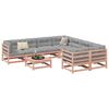vidaXL Salon de jardin 9 pcs bois massif sapin de douglas