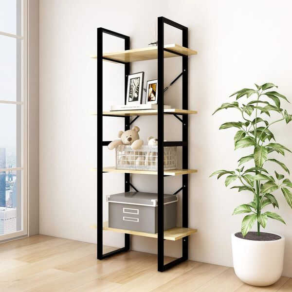 vidaXL Biblioth&egrave;que &agrave; 4 niveaux 60x30x140 cm Bois de pin massif