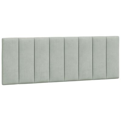 vidaXL Cadre de lit sans matelas gris clair 140x200 cm velours