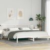 vidaXL Cadre de lit avec t&ecirc;te de lit Blanc 180 x 200 cm Pin massif