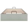 vidaXL Cadre de lit ottoman sans matelas gris clair 90x190 cm velours