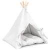 vidaXL Teepee pour animaux de compagnie avec coussin 50 x 50 x 60 cm
