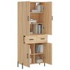 vidaXL Buffet haut Ch&ecirc;ne sonoma 69,5x34x180 cm Bois d'ing&eacute;nierie