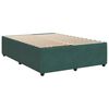 vidaXL Sommier &agrave; lattes de lit et matelas Vert fonc&eacute; 140x190cm Velours