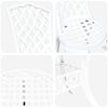 vidaXL Ensemble de salle &agrave; manger pour jardin 7 pcs Blanc Aluminium