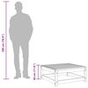 vidaXL Repose-pied de jardin 70x70x30 cm blanc bois de pin solide