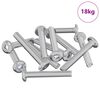 vidaXL Vis de verrou Uni 2514 pi&egrave;ces Argent&eacute; Acier