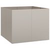 vidaXL Jardini&egrave;re rouill&eacute; 100x100x80 cm acier inoxydable