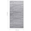 vidaXL Tapis d'extérieur ARAKIL Gris 120x180 cm PP