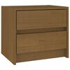 vidaXL Table de chevet Marron miel 40x30,5x35,5 cm Bois de pin solide