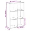 vidaXL &Eacute;tag&egrave;re s&eacute;paratrice de pi&egrave;ce gris b&eacute;ton 69,5x29x103,5 cm