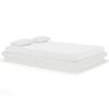 vidaXL Cadre de lit Blanc Bois massif 140x200 cm