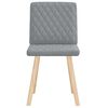 vidaXL Chaises à manger lot de 2 gris clair tissu