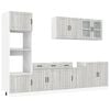 vidaXL Ensemble d'armoires de cuisine 7 pcs Kalmar bois d'ing&eacute;nierie