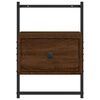 vidaXL Table de chevet murale 2 pcs ch&ecirc;ne marron 35x30x51 cm