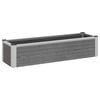 vidaXL Jardini&egrave;re sur&eacute;lev&eacute;e Gris 100 x 30 x 22 cm WPC et Aluminium