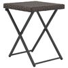 vidaXL Ensemble &agrave; manger d'ext&eacute;rieur pliable 5 pcs poly rotin Marron