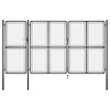 vidaXL Portail de jardin en acier 400x200 cm anthracite