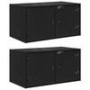 vidaXL Cabinets muraux 2 pc 68 x 37 x 35 cm Bois d'ing&eacute;nierie