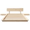 vidaXL Cadre de lit Marron 100 x 200 cm bois