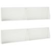 vidaXL Mur de sout&egrave;nement 4 pc 100 x 12 x 50 cm Acier Blanc