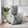 vidaXL Fauteuil inclinable électrique gris clair tissu