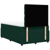 vidaXL Sommier &agrave; lattes de lit et matelas Vert fonc&eacute; 120x200cm Velours
