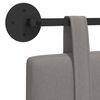 vidaXL T&ecirc;te de lit suspendue Montage mural Taupe 110 x 55 x 5 cm tissu